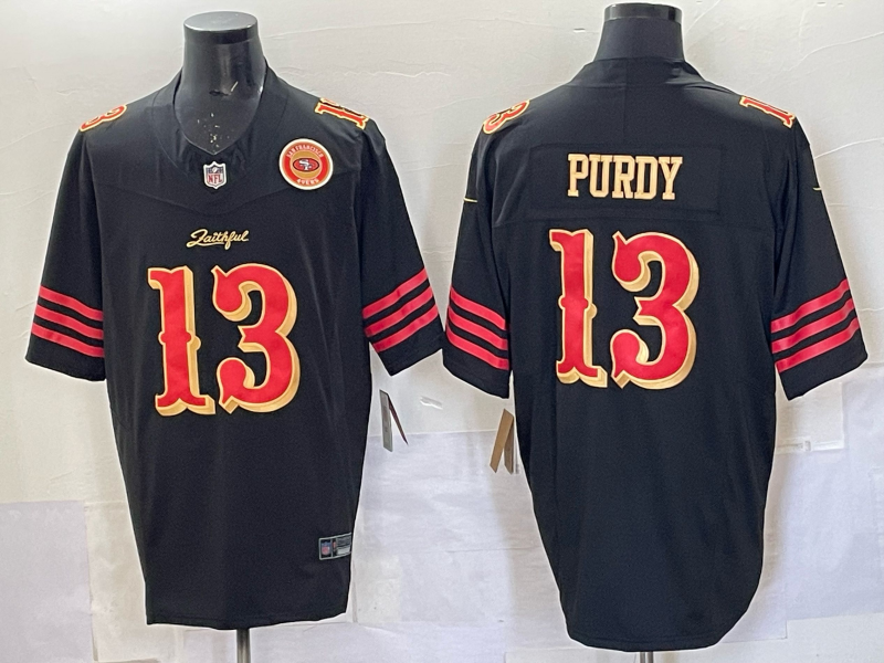 Men San Francisco 49ers #13 Purdy black Limited Nike NFL 2025 Jersey 001